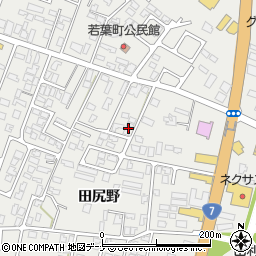 秋田県由利本荘市石脇田尻野10-45周辺の地図