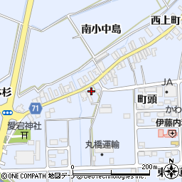 秋田県大仙市角間川町元道巻1-3周辺の地図