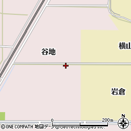 秋田県由利本荘市川口谷地周辺の地図