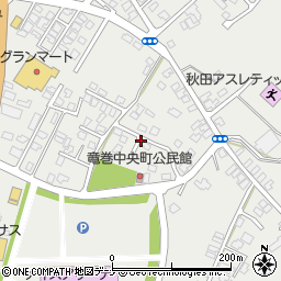 秋田県由利本荘市石脇竜巻周辺の地図