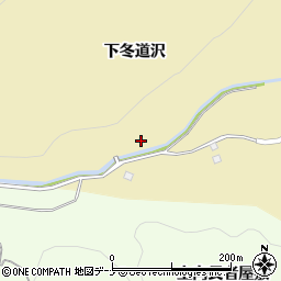 秋田県由利本荘市福山下冬道沢周辺の地図