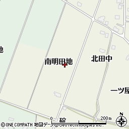 秋田県美郷町（仙北郡）六郷東根（南明田地）周辺の地図