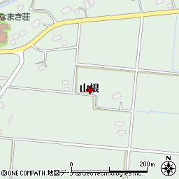 岩手県花巻市湯口山根周辺の地図