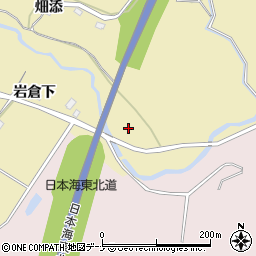 秋田県由利本荘市福山横山周辺の地図