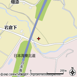 秋田県由利本荘市福山（横山）周辺の地図