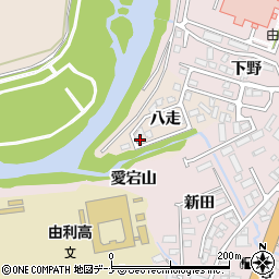 秋田県由利本荘市大浦八走68-67周辺の地図