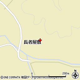 秋田県由利本荘市福山長者屋敷周辺の地図