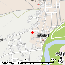 秋田県由利本荘市大浦八走268周辺の地図