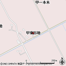 秋田県大仙市藤木甲東谷地周辺の地図