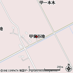 秋田県大仙市藤木（甲東谷地）周辺の地図