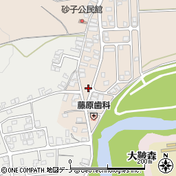 秋田県由利本荘市大浦八走120-1周辺の地図