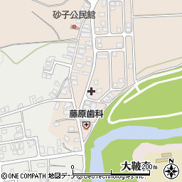 秋田県由利本荘市大浦八走119周辺の地図
