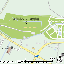 花巻市役所　自然休養村広場周辺の地図