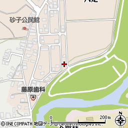 秋田県由利本荘市大浦八走58周辺の地図
