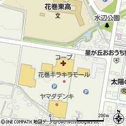 北日本銀行コープ花巻あうる ＡＴＭ周辺の地図
