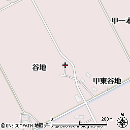 秋田県大仙市藤木谷地周辺の地図