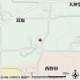 秋田県仙北郡美郷町天神堂耳取152周辺の地図