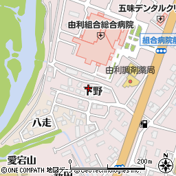 秋田県由利本荘市川口下野248周辺の地図