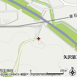 岩手県花巻市矢沢第３地割周辺の地図