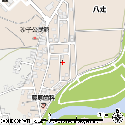 秋田県由利本荘市大浦八走51周辺の地図