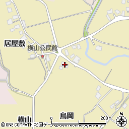 秋田県由利本荘市福山烏岡1周辺の地図