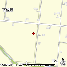 秋田県仙北郡美郷町佐野下佐野周辺の地図