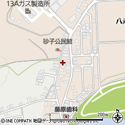 秋田県由利本荘市大浦八走285周辺の地図