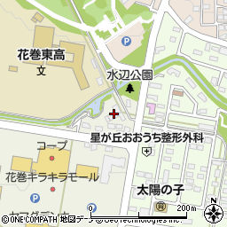 花巻東高等学校雄風寮周辺の地図