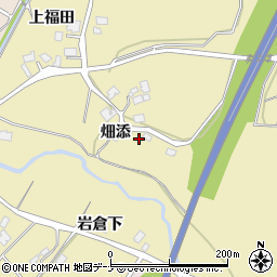 秋田県由利本荘市福山周辺の地図