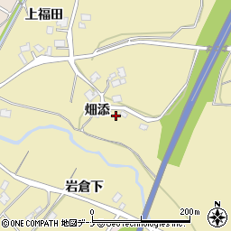 秋田県由利本荘市福山周辺の地図