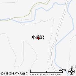 秋田県大仙市南外小荒沢周辺の地図