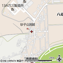 秋田県由利本荘市大浦八走287周辺の地図