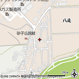 秋田県由利本荘市大浦八走30-8周辺の地図