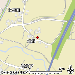 秋田県由利本荘市福山畑添53周辺の地図