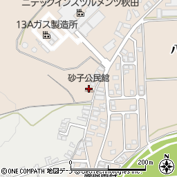 砂子公民館周辺の地図