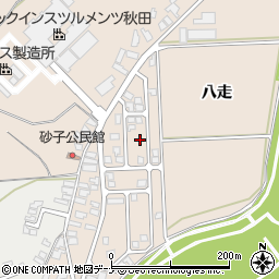 秋田県由利本荘市大浦八走21-17周辺の地図