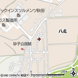 秋田県由利本荘市大浦八走21-5周辺の地図
