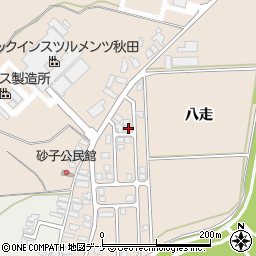 秋田県由利本荘市大浦八走11-18周辺の地図