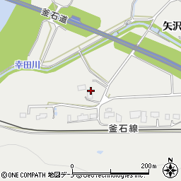 岩手県花巻市矢沢第４地割29周辺の地図