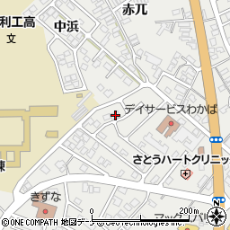 秋田県由利本荘市石脇田尻野8-41周辺の地図