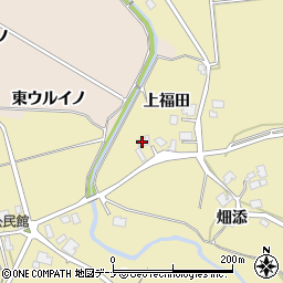 秋田県由利本荘市福山畑添20周辺の地図