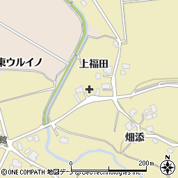 秋田県由利本荘市福山上福田5周辺の地図
