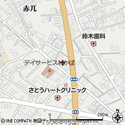 秋田県由利本荘市石脇赤兀1-192周辺の地図