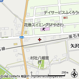 岩手県花巻市矢沢第４地割35-16周辺の地図