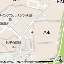 秋田県由利本荘市大浦八走11-19周辺の地図