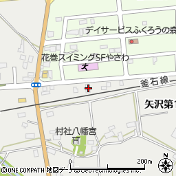 岩手県花巻市矢沢第４地割35-25周辺の地図