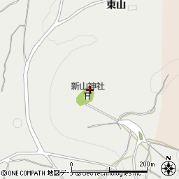 秋田県由利本荘市石脇東山周辺の地図