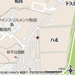 秋田県由利本荘市大浦八走11-23周辺の地図