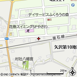 岩手県花巻市矢沢第４地割35-3周辺の地図