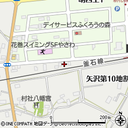 岩手県花巻市矢沢第４地割35-9周辺の地図